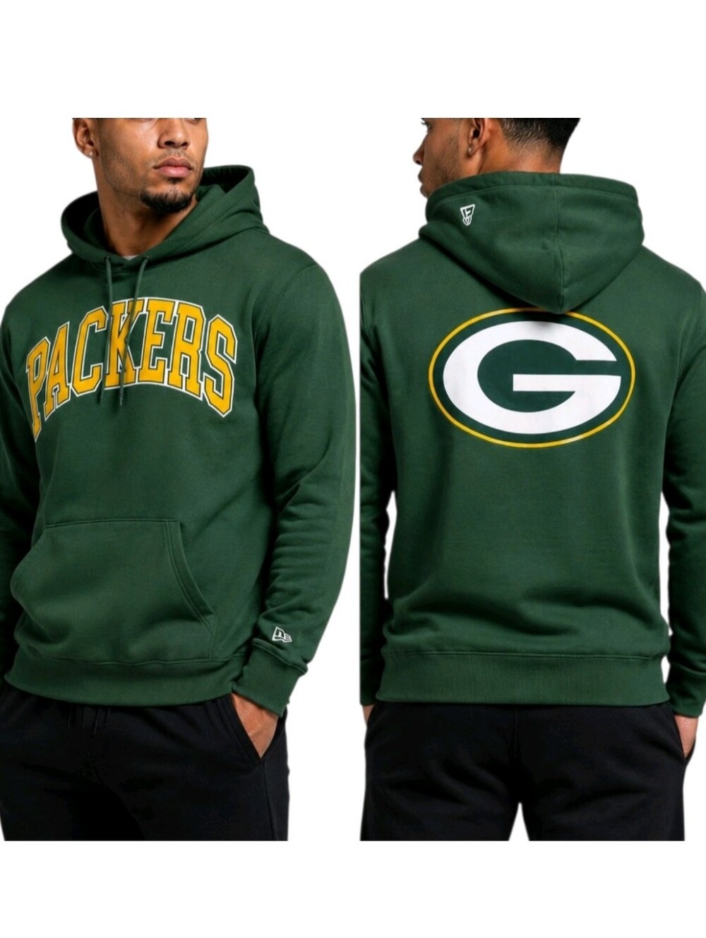 New Era Green Bay Packers 3079 Pullover Hoodie Green Men's